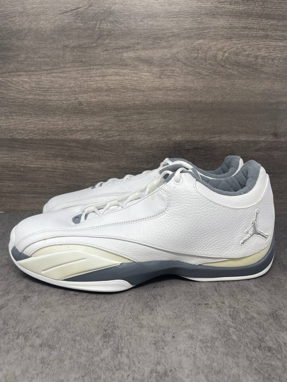Air Jordan Team Concept Low Size 13 Mens White Flint Grey Retro 313365-101